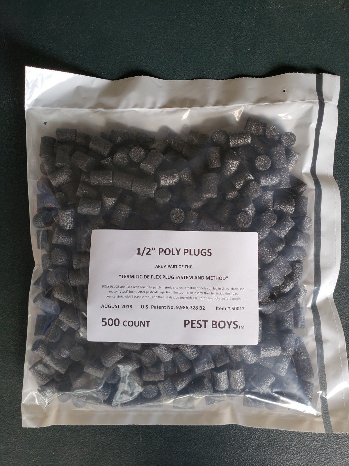 500 1/2" Super fast Termite drill hole plugs for holes drilled in