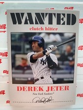 Derek Jeter 2020 Topps Throwback Thursday '80 Wanted Poster Design #193 SP /855