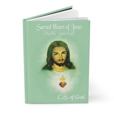 Sacred Heart of Jesus, Faith Journal Hardcover Journal Matte