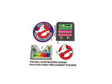 REPLACEMENT STICKERS for THE REAL GHOSTBUSTERS KENNER Ghost Grab A Meter