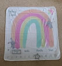 Baby Milestone Blanket Mat Monthly Photo Frames Baby Shower Newborn Gift