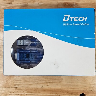 DTECH USB to RS232 DB9 Female Serial Adapter 6 Ft Cable Windows 10 8 7 Mac Linux