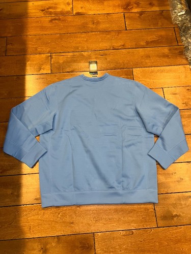NIKE UNC NORTH CAROLINA TAR HEELS FOOTBALL THERMA CREW SWEATSHIRT BLUE 2XL NWT - Picture 4 of 4
