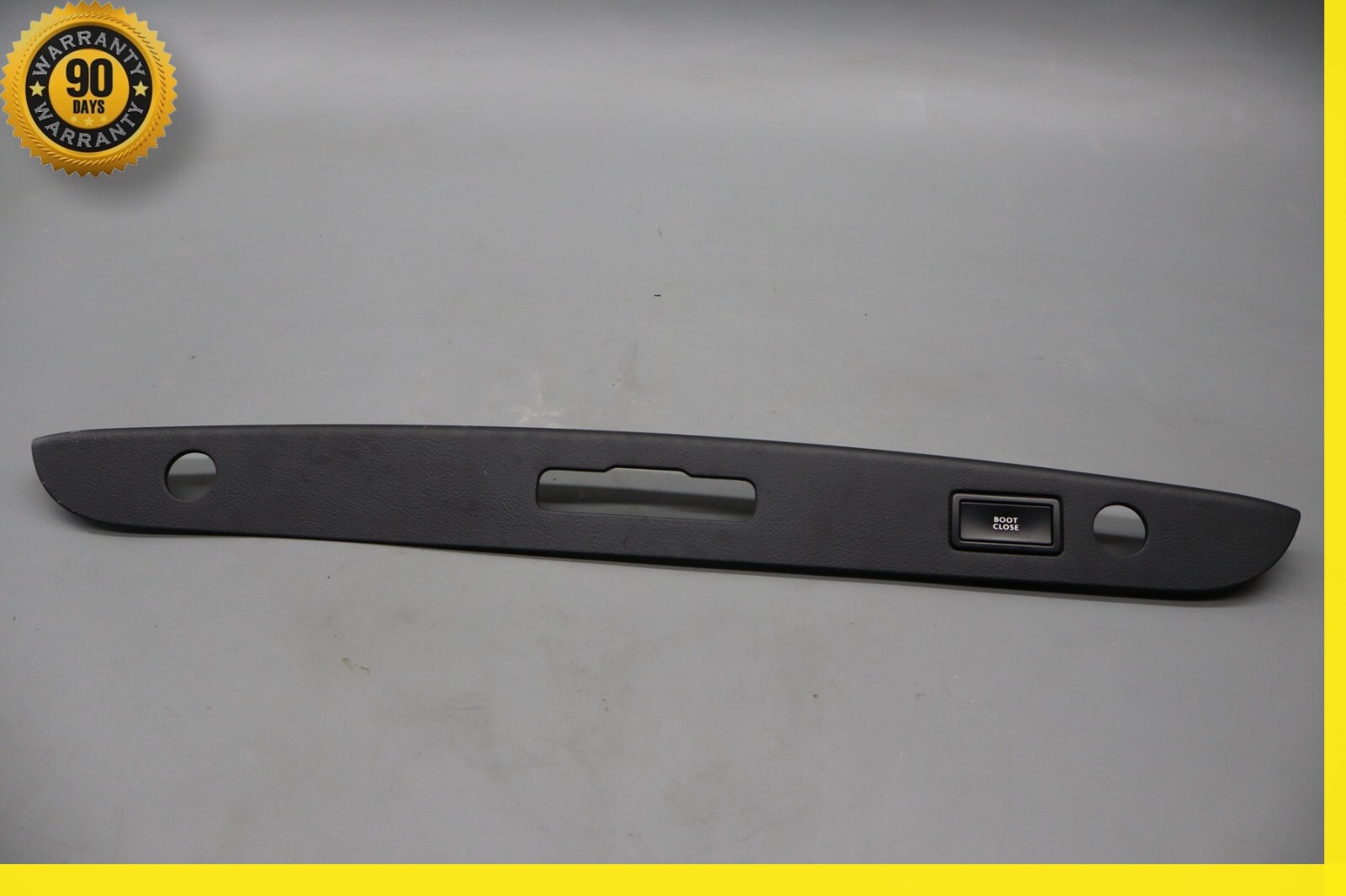06-12 Bentley Continental Flying Spur Rear Trunk Lid Upper Trim Panel Black Oem
