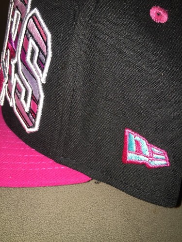 San Antonio Spurs PINK Snapback Out of Line Authentic New Era Hat Cap HWC - Picture 11 of 12