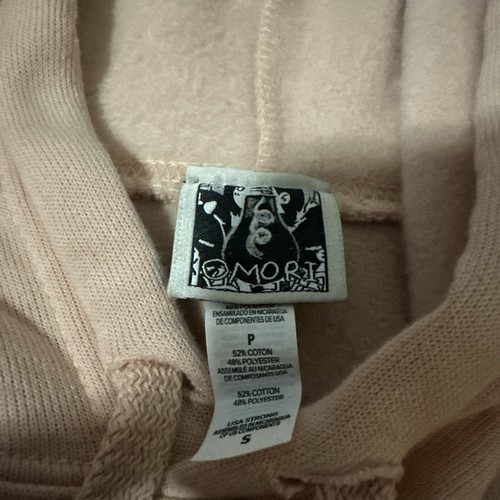 Omori Women’s Small Pink Pullover Hoodie Anime Rare Cropped Soft - Picture 2 of 5
