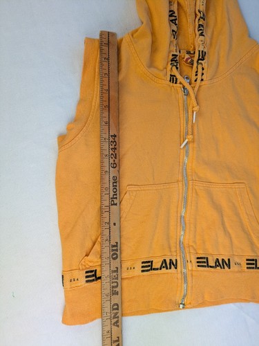 Vintage 90's Shorts & Vest Outfit Women's Small Orange Swim Cover Lounge - Picture 11 of 14