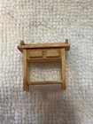 Oak color wood kitchen cart for miniature dollhouse, New, vintage 1/2"? — photo 1