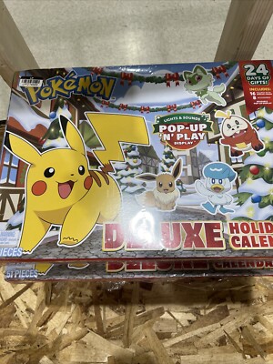 New 2024 POKEMON Deluxe Christmas Advent Calendar Pop Up 'n Play Lights & Sound