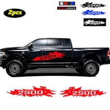 For Ram Silverado 2500 Car Side Body Splash Decals Graqhics Vinyl Stickers 2pcs