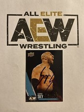 Scorpio Sky SCU Signed AEW First Edition Upper Deck Trading Card IP AUTO