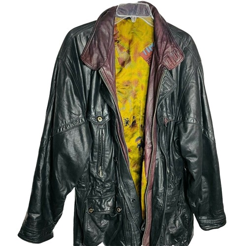 1980-1990s Vintage all-over print Art Design Jacket Made in USA
