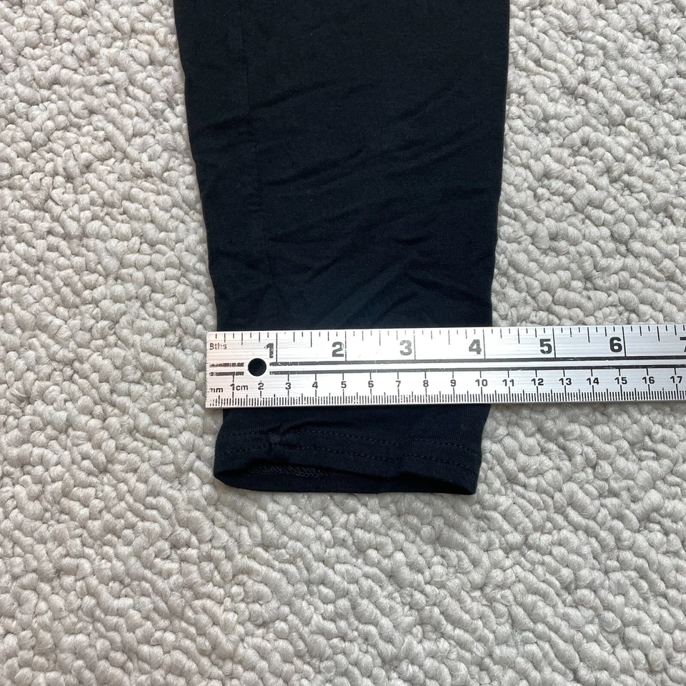 BooHoo Leggings Mujer 10 Negro Elastizado Sólido Pantalones de Sudadera Rayón Suave 29x26 Foto 2 de 4