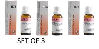 Dr. Reckeweg R73 , 22ml Drops | Natural Joint, Muscle & Bone Wellness pack of 3