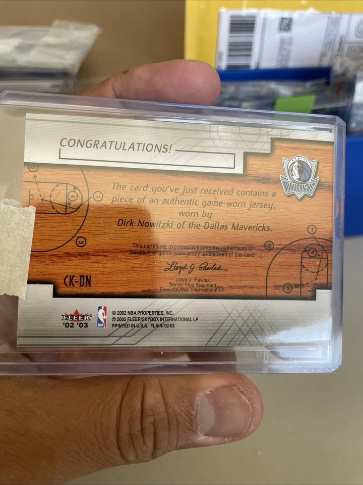 2002-03 Flair Court Kings Game Used Dirk Nowitzki #CK-DN HOF - Image 2 of 2