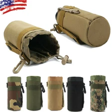 Tactical Water Bottle Carrier Molle Cup Holder Military Tool Pouch Drink Pouch