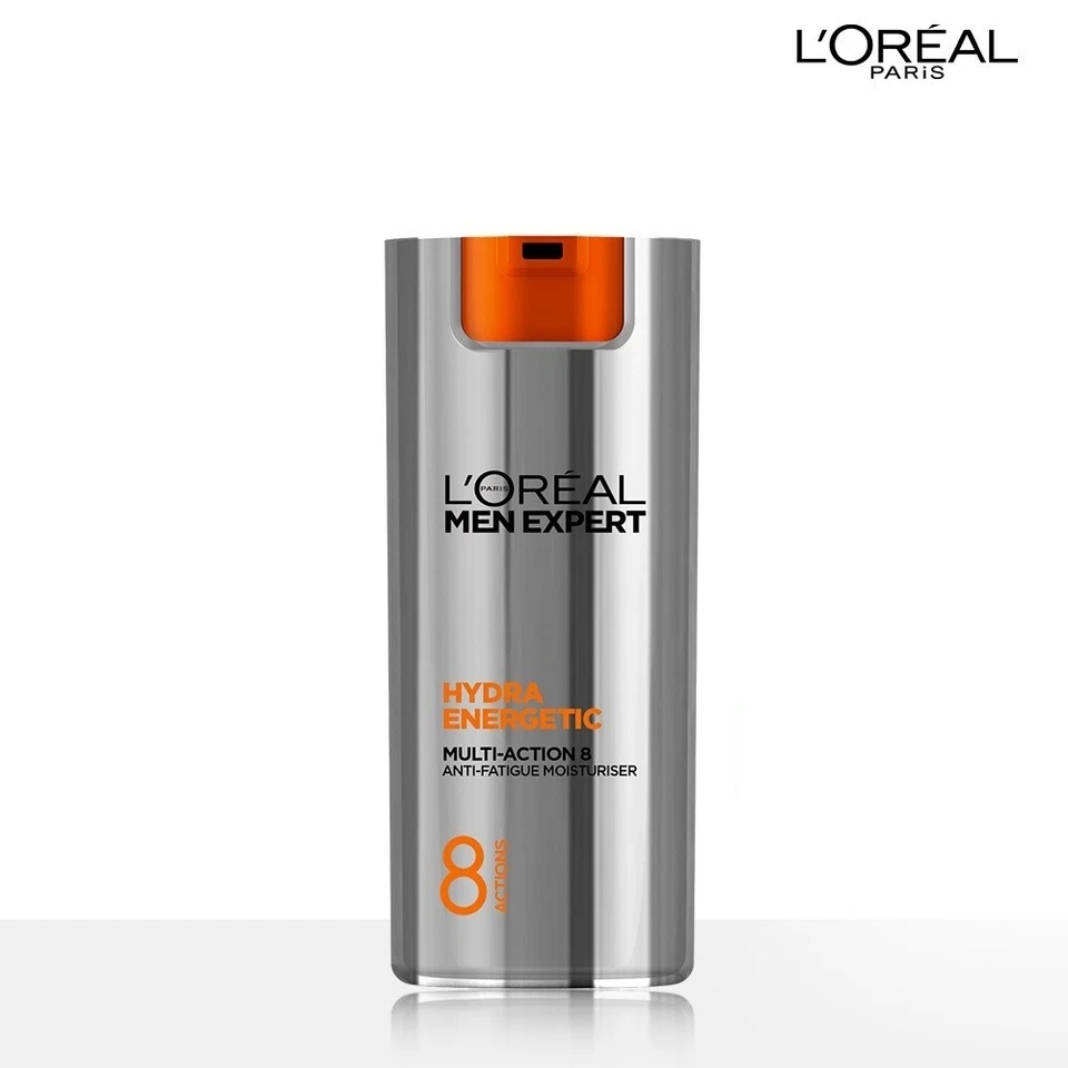 L'Oreal Men Expert HYDRA ENERGETIC Multi Action 8 anti FATIGUE Moisturizer 50ml - Image 3 of 4