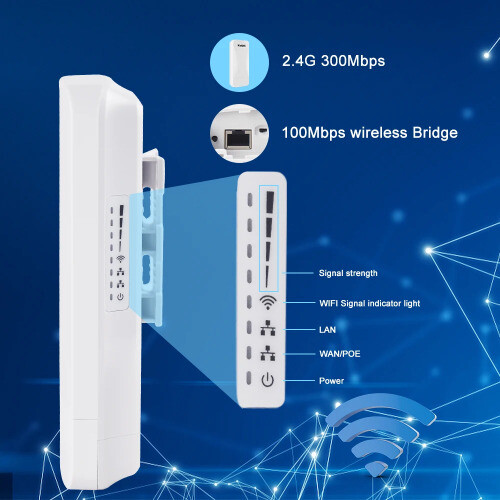 Powerful Wifi Repeater 300Mbps WifiRouters Wireless Bridge 2.4Ghz Wifi Coverage - 第 10/13 張圖片