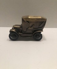 1910 Stanley, Banthric Inc.vintage metal coin bank classic car series made USA