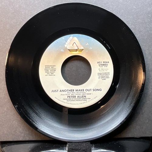 Peter Allen, Just Another Make Out Song / Fade To Black, 7" 45rpm, Vinyl NM - Picture 5 of 6
