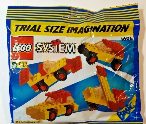 LEGO System 1606 Trial Size Imagination Basic Vehicles SEALED 1993 Vintage