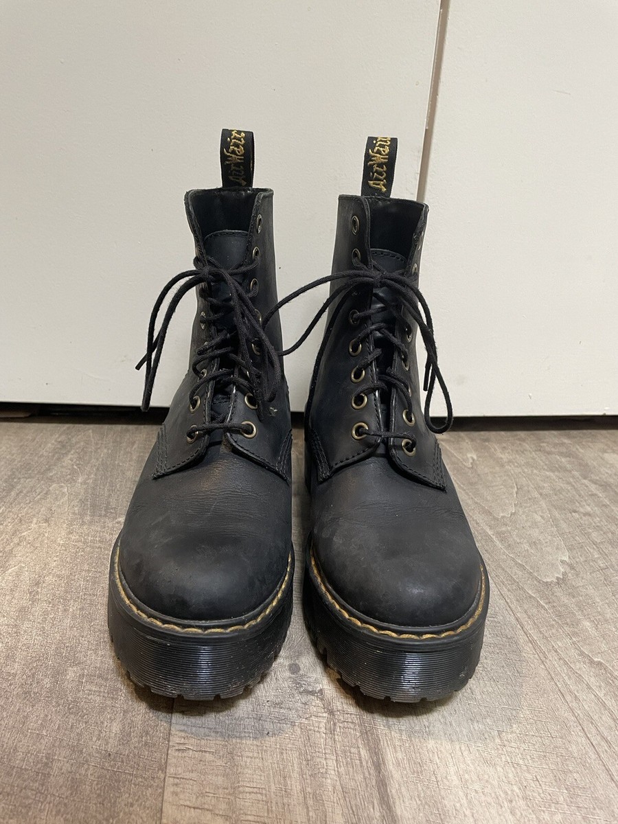 Dr.Martens ドクターマーチン　SHRIVER HI CS 37 UK4 Dr. Martens Women's Shriver Hi Wyoming Leather Heeled Boots