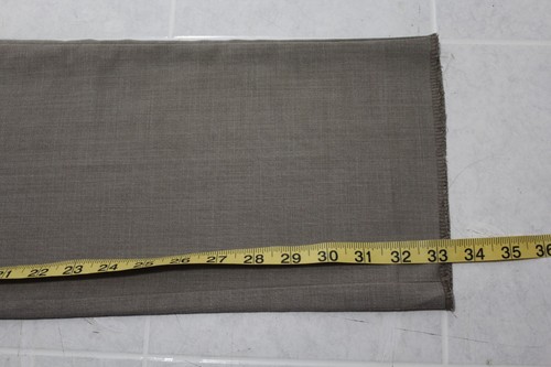 LAUREN RALPH LAUREN Men's 33 x 32 Brown Flat Front Unhemmed Dress Pants - Picture 7 of 12