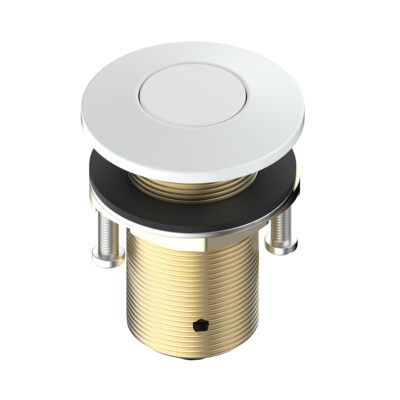 All Brass Black and White Air Switch Button for Sink Top Counter Top Garbage ...