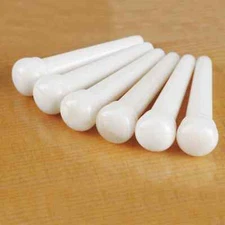 MusicianAtHeart Unslotted Cattle Bone Bridge Pin Set for Gibson Acoustic Guitar