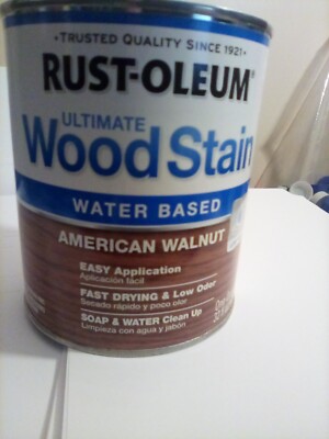 NEW RUSTOLEUM WOOD STAIN WATER BASED AMERICAN WALNUT 32 OZ - FREE SHIPPING