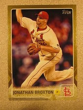 2015 TOPPS UPDATE US348 JONATHAN BROXTON GOLD BORDER ST LOUIS CARDINALS 154/2015