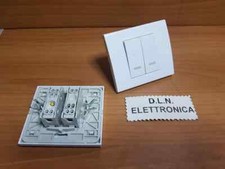 PLACCA AUTOPORTANTE PER SCATOLA TONDA COMPLETA DI DOPPIO DEVIATORE FOSFORESCENTE