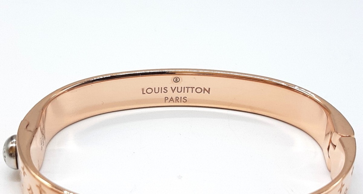 Louis Vuitton bracelet Nanogram Cuff pink gold M00253 bangle Louis Vuitton bracelet Nanogram Cuff pink gold M00253 bangle