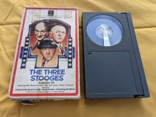 The Three Stooges Beta Max Tape Movie Vintage Dust Jacket Cover Worn But In Tact