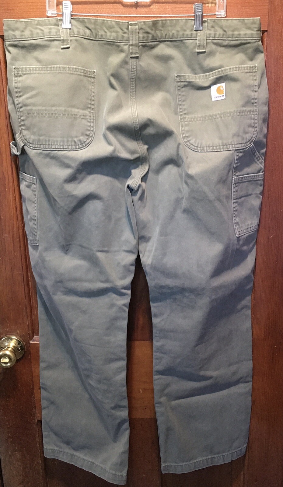 Carhartt Men’s 42x30 Duck Canvas Carpenter Pants Oliv… Gem