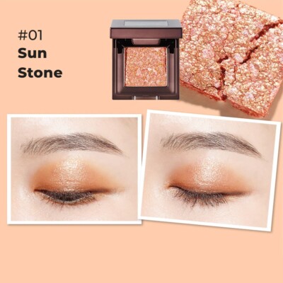 NATURE REPUBLIC Twinkle Gemstone Glitter Eyeshadom 01 Sun Stone NCT MERCHAN