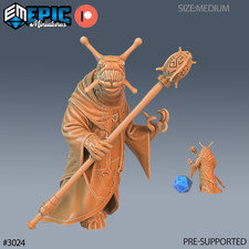 Snail Mage B  Epic Miniatures  RPG D D Pathfinder Wargaming