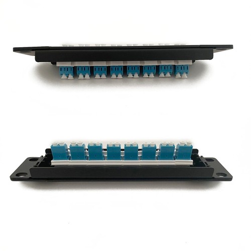 8-Port LC Shielded Patch Panel 10G Ready Plastic Housing Color-Coded Labeling - Afbeelding 7 van 8
