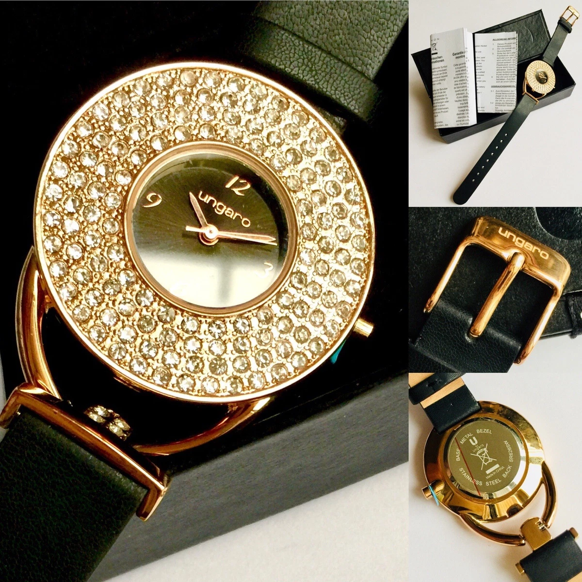 Brand New Ladies Designer Ungaro Watch With Original Box Papers