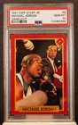 113364388 Michael Jordan 1991 Tuff Stuff Jr 8 Hand-Cut PSA 10 HOF POP 7