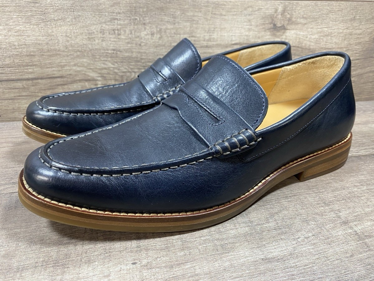 Sperry Gold Cup Loafers Shoes Blue Soft Leather Mens Size 11  display picture 2