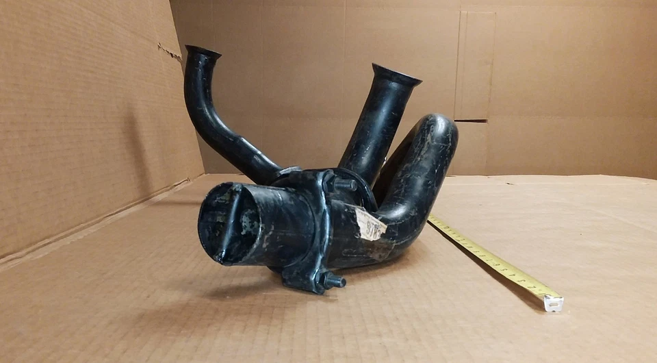 NOS 66 67 Pontiac Catalina Bonneville Grand Prix tubo de escape colector crossover Foto 3 de 4