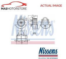 INTERIOR BLOWER FAN MOTOR LHD ONLY NISSENS 87139 FOR VW TOUAREG,AMAROK