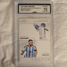 Ohtani / Messi 2023 Leaf Double ELE06 Exclusive Legends Edition CCG 10 RC