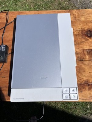 Epson Perfection V10 Flachbett-Scanner, Weiß/Beige