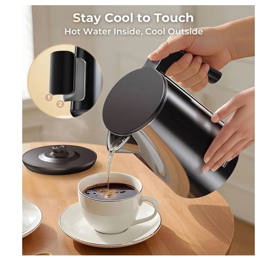 Cool-Touch Digital Electric Kettle