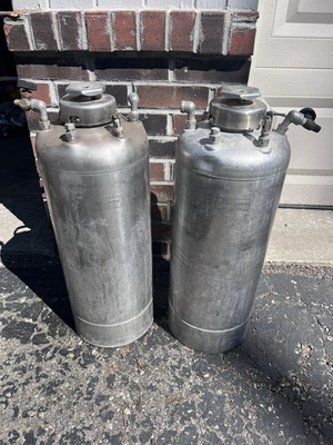 #ad MILLIPORE Liter Dispensing Pressure Vessel Stainless Lot Amicon Liquid Milk Tall $249.99