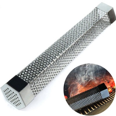 4 Pcs 12 Inches Stainless Steel BBQ Pellet Smoker Tube Mesh Tools