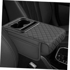 Car Center Console Cover, 4 in 1 Memory Foam Armrest Pillow Gray