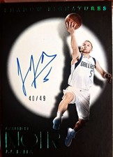 2024-25 PANINI Noir J.J. Barea AUTO ON CARD 40/49 #SHA-JJB SHADOW SIGNATURE